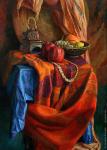  Still life with indian drapery